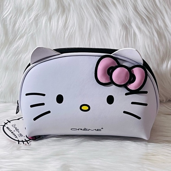 The Crème Shop Limited Edition Hello Kitty Makeup Pouch Travel Case - Picture 1 of 5